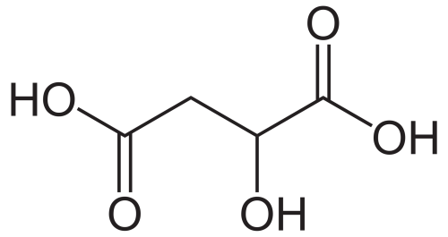 Công thức hóa học của Malic Acid