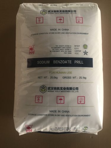 Bảo quản Sodium Benzoate Prill (hạt tròn)