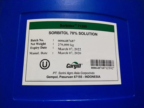 Sorbitol 70% Solution – Cargill Indonesia