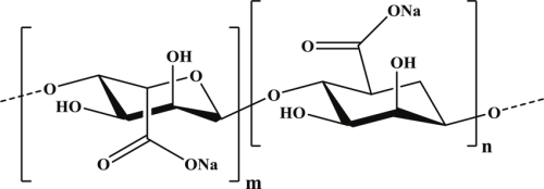 Cấu trúc hóa học của Sodium Alginate